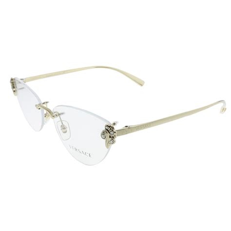 eyeglass frames versace|versace rimless eyeglass frames.